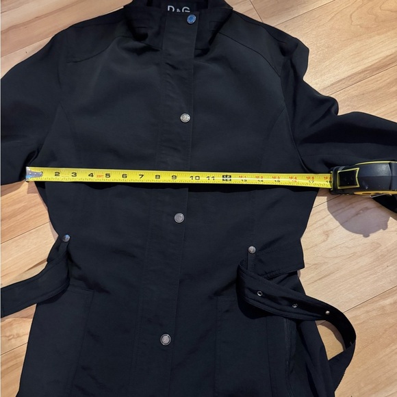 Dolce & Gabbana Black Belted Jacket – Women’s Size XL - Picture 8 of 9